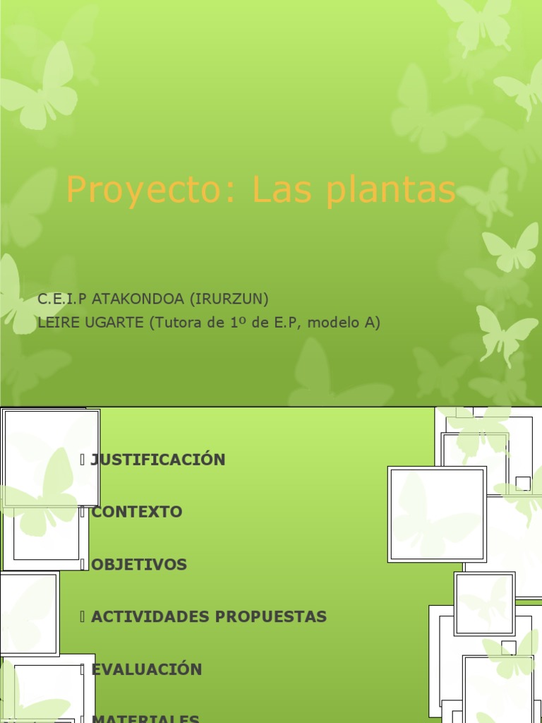Proyecto Las Plantas | PDF | Siembra | Plantas