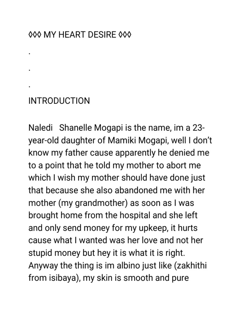 My Mamiwota My Heart Desire PDF