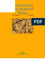 International Rice Research Notes Vol.19 No.4