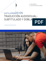 Traduccion Audiovisual Subtitulado y Doblaje 2023 2