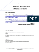 M Organizational Behavior 3rd Edition McShane Test Bank 1