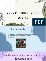 La Demanda y Las Oferta