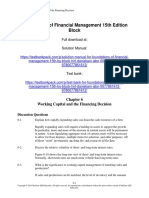 Foundations of Financial Management 15th Edition Block Solutions Manual Download