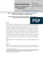 Que Secretário (A) Executivo (A) Sou Eu A Narrativa Como Espaço de Construção Das Identidades e de Práticas Sociais