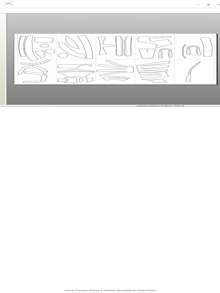 Clone Trooper Phase 2 Helmet Template For EVA Foam PDF