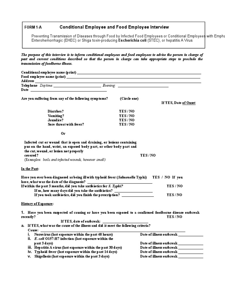Form 1 A | PDF