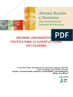 Informe Lineamientos de Política para La Juventud Rural en Colombia