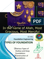 CE 441 - Lec01 - CE22 - Yr2023 Types of Foundation