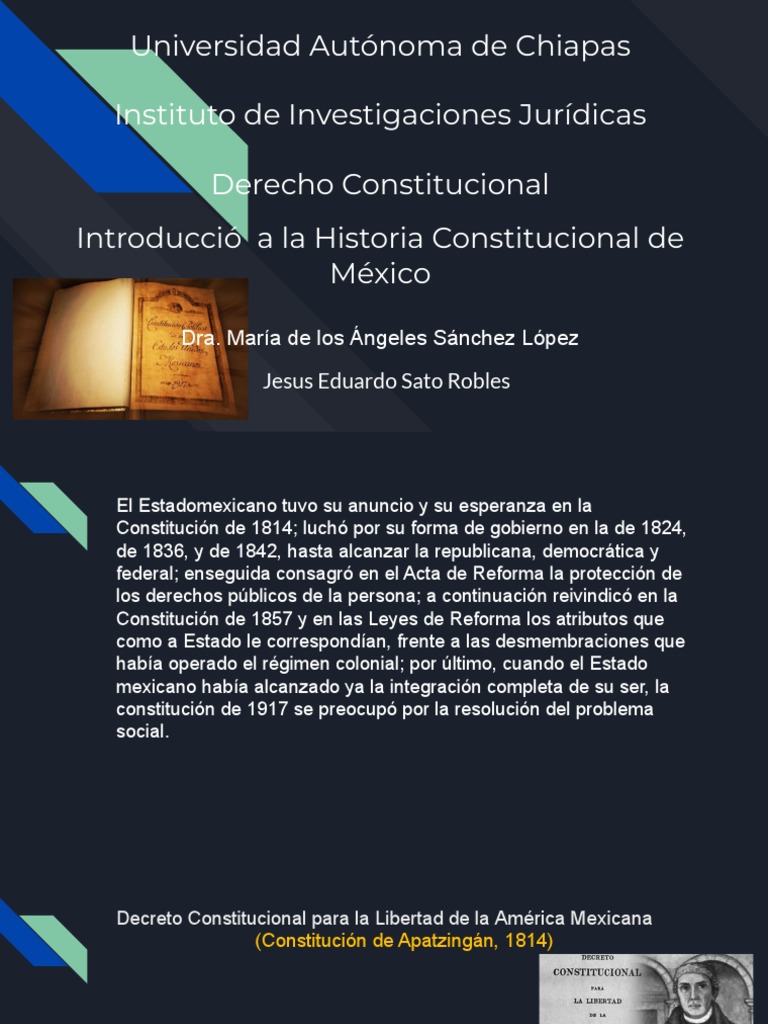 Introduccion A La Historia Constitucional PDF Constitución México