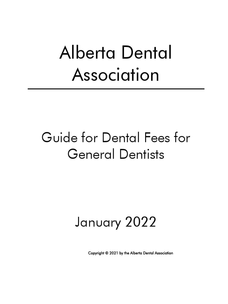 2022 ADA GP Guide for Dental Fees PDF