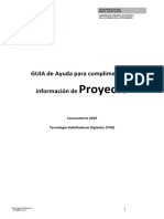 GUIA de Ayuda para Cumplimentar la Información de Proyecto (36 págs.)