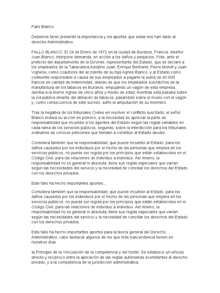 Fallo Blanco | PDF