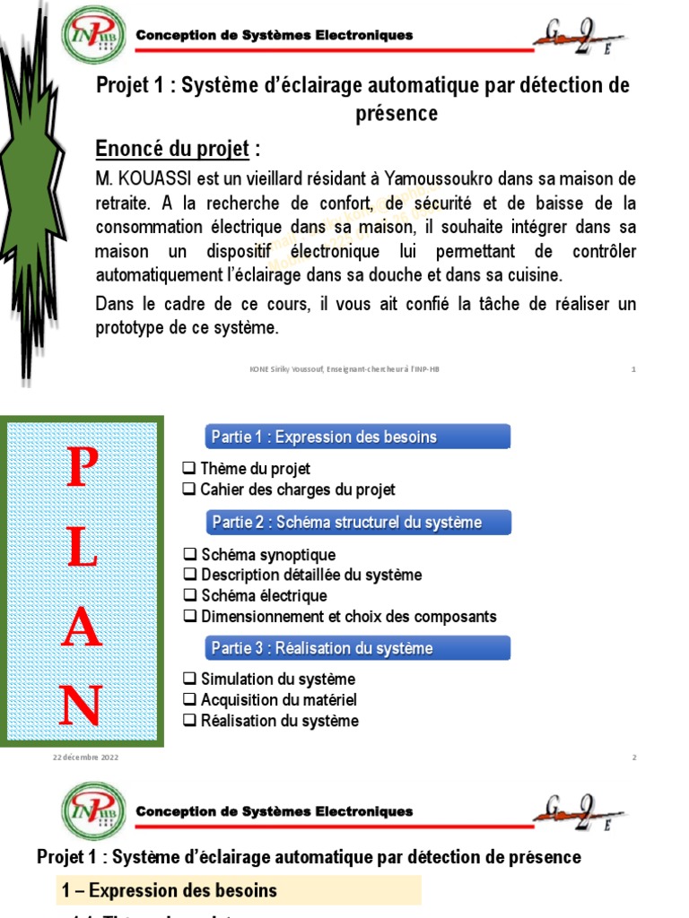 Relais électromécanique Et Son Schéma Et Son Plan D intégration Projet 1_Conception de Systèmes Electroniques | PDF | Capteur | Relais  électromécanique