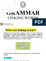 Grammar - Linking Words (3rd Baccalaureate)