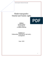 Family Rights of Hindu Transgenders