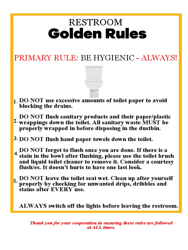 Toilet Etiquette PDF