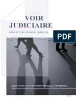 LE Pouvoir Judiciaire: Rôle Et Structure Du Tribunal