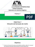 Nitración de Benzoato de Metilo (Virtual)