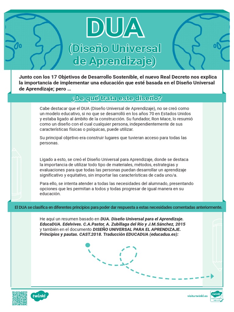 DUA - Diseño Universal Del Aprendizaje - Educacion Inclusiva | PDF