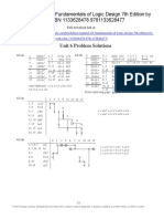 Fundamentals of Logic Design 7th Edition Roth Solutions Manual Download