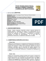 Modelo_Plan Curricular Institucional Primer Semestre 2011-2012