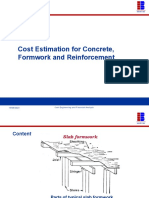 Formwork, Concrete and Reinforcement Estimation