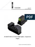 XS SIGHTS R3D 2.0 Tritium Night Sights - Suppressor Height