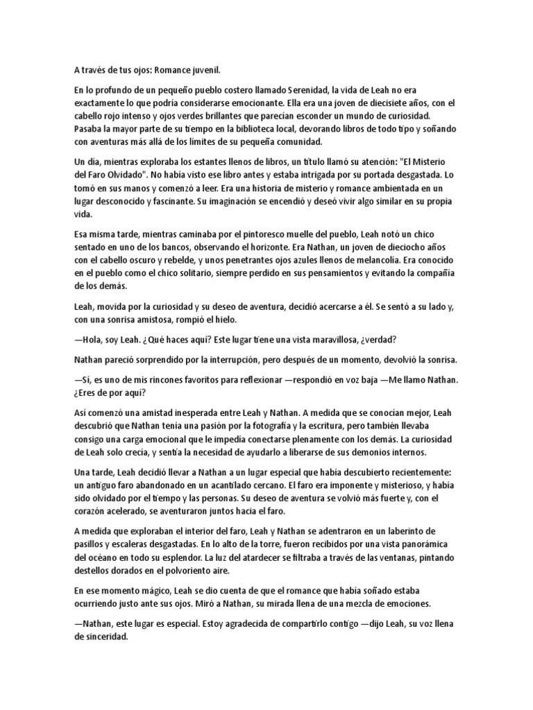 A Través de Tus Ojos | PDF | Amor