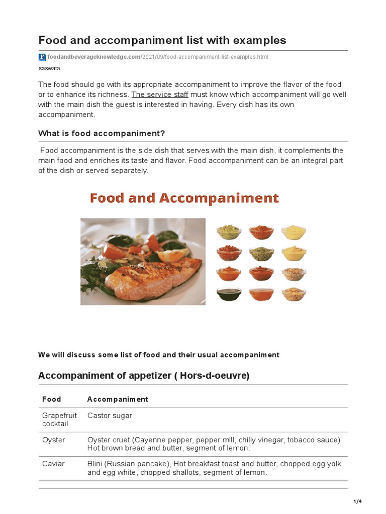 food-and-accompaniment-list-with-examples-pdf