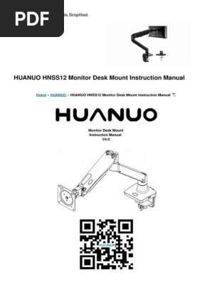 hnss12-monitor-desk-mount-manual