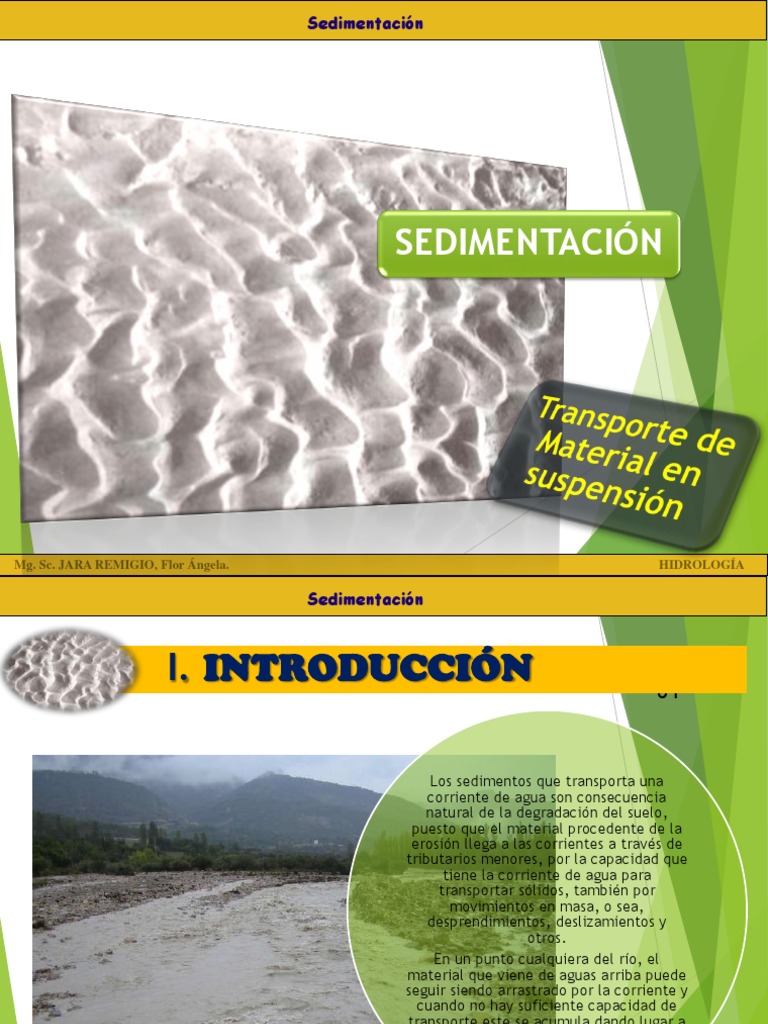 Transporte de sedimentos | PDF | Sedimentación | Río