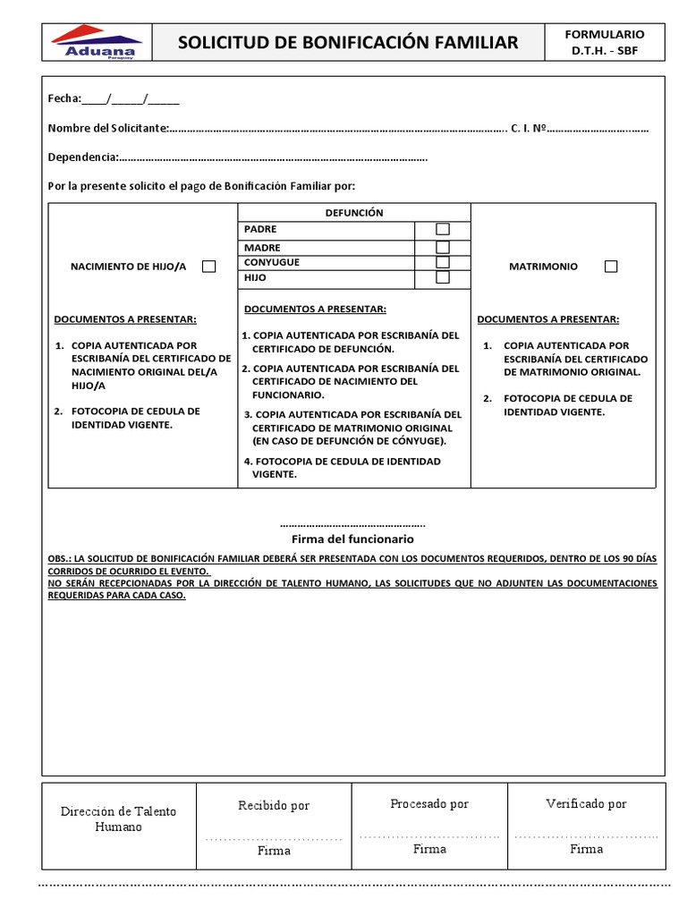 Solicitud Subsidio Familiar | PDF | Aplicaciones de la criptografía