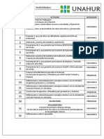 Cronograma de Actividades