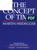 Heidegger, Martin - Concept of Time, The (Blackwell, 1992)