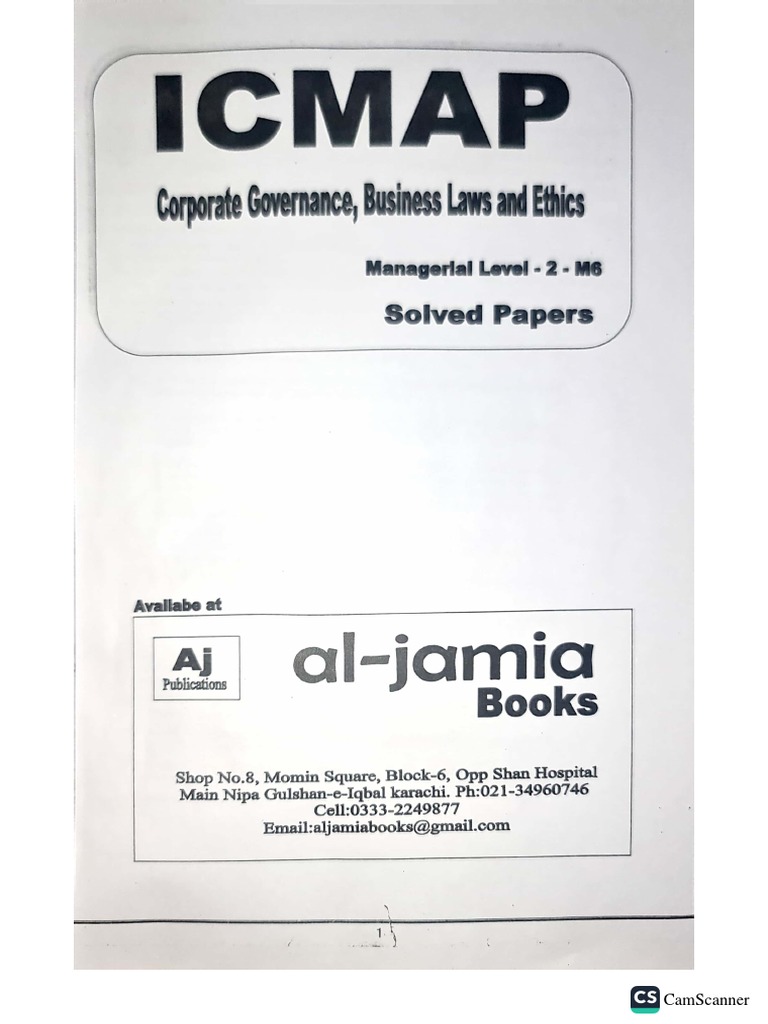 M6 CGBLE Solved Papers | PDF