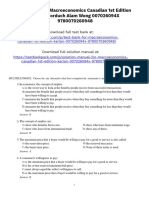 Macroeconomics Canadian 1st Edition Karlan Test Bank 1