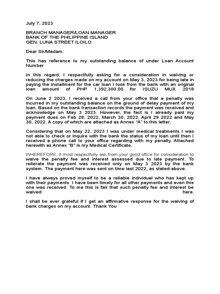 Letter Waiver | PDF