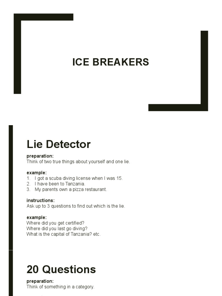 Ice Breakers PDF