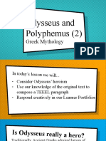 Odysseus and Polyphemus (2) : Greek Mythology