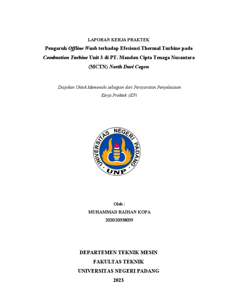 Laporan Kerja Praktek | PDF