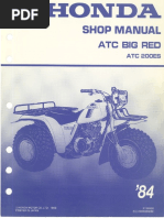 HONDA ATC200X サービスマニュアル 1983 1984 1985 Honda ATC 200X Repair Workshop Service Manual