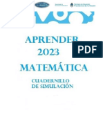 MATEMÁTICA Simulador Aprender Censal 2023