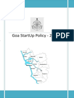 Goa Startup Policy 2021