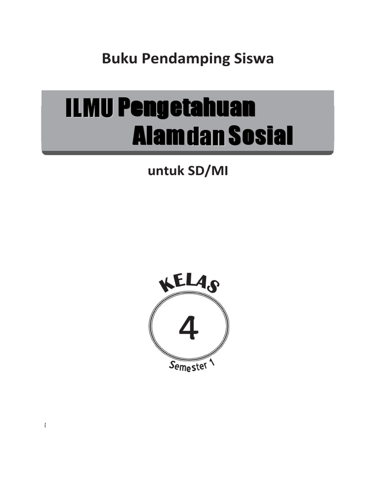 Ipas Sem 1 Kelas 4 Pdf
