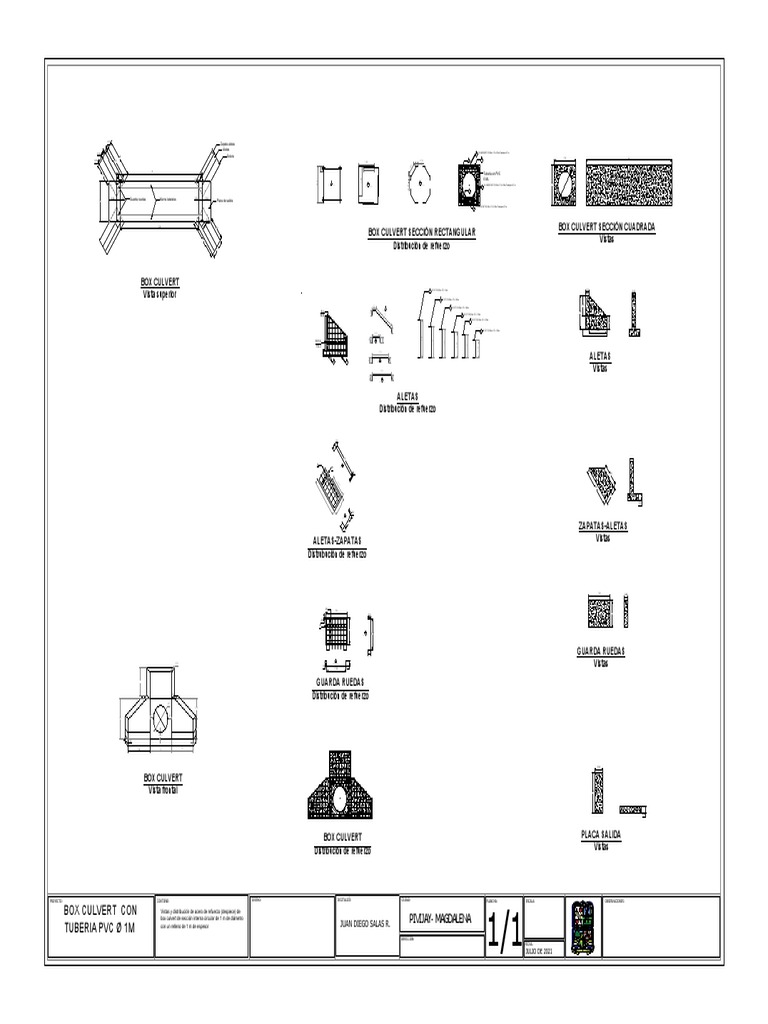 Diseño de Refuerzo para Box Culvert | PDF