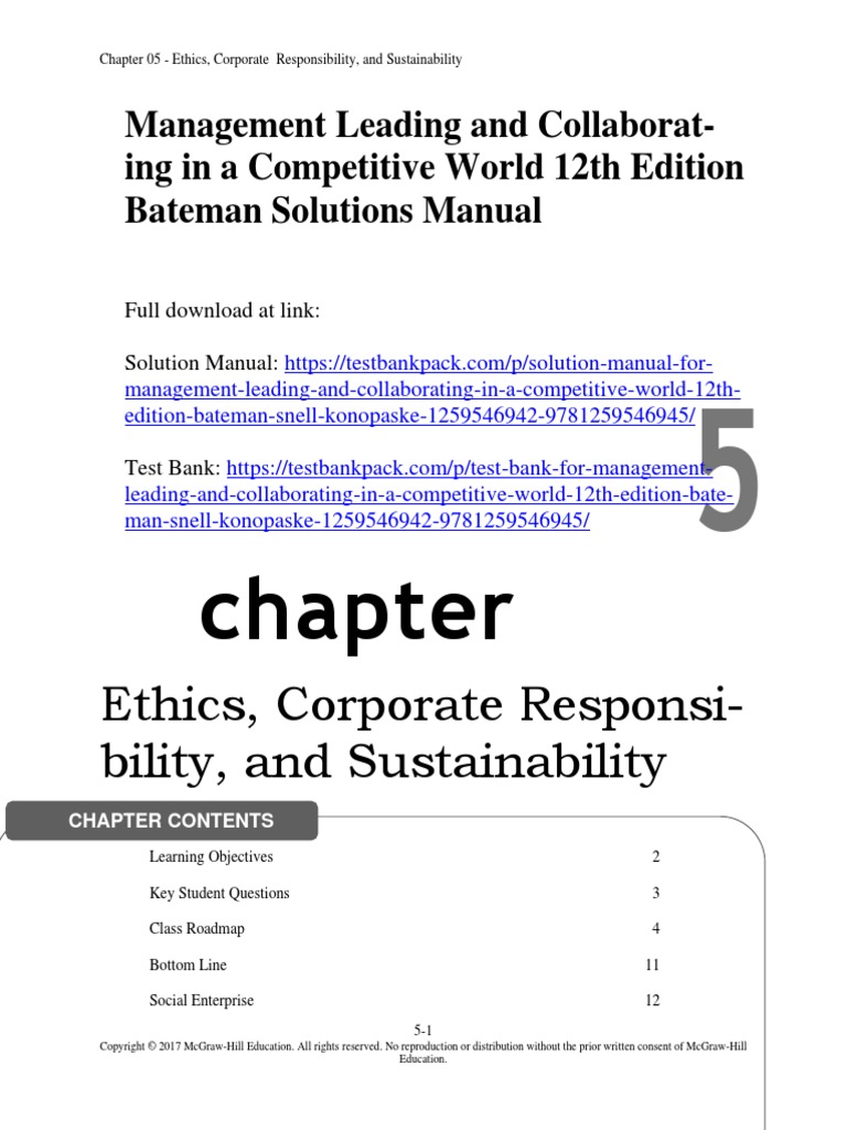 Management Leading and Collaborating in A Competitive World 12th