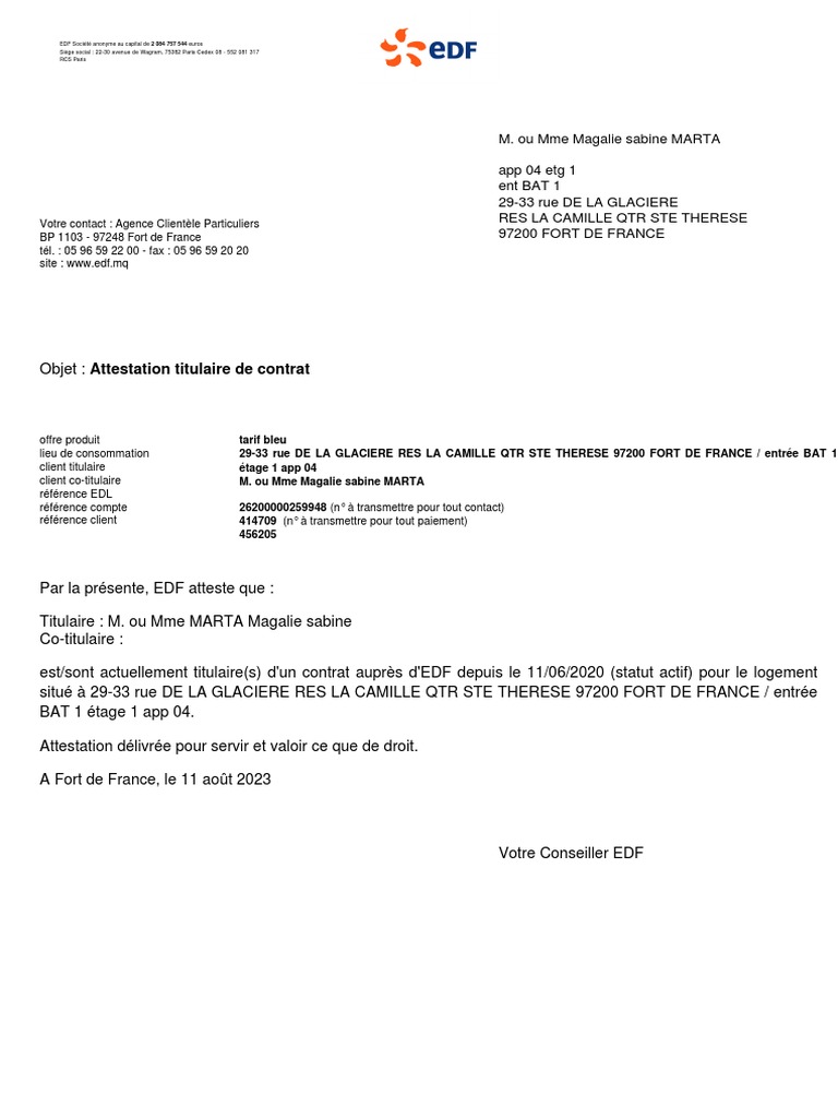 comment avoir un justificatif de domicile pour mon fils