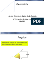 Geometría. Jesús García de Jalón de La Fuente IES Ramiro de Maeztu Madrid