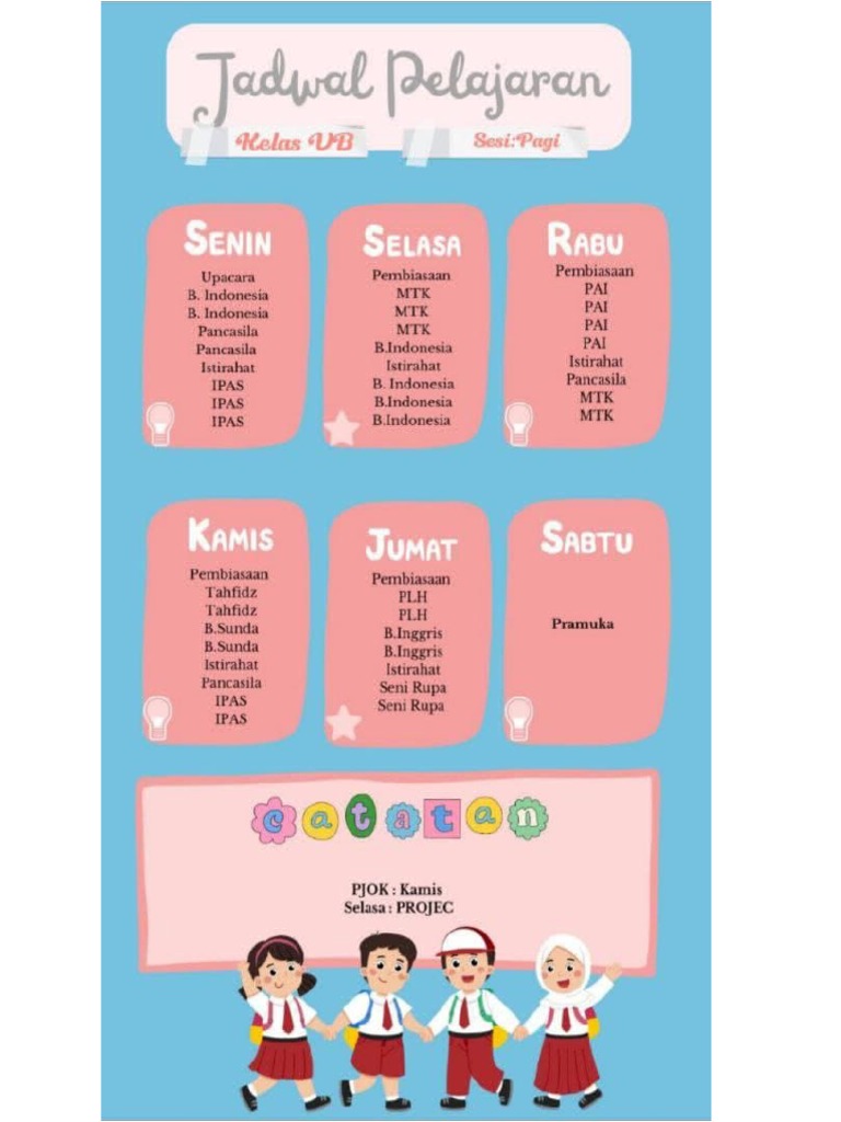 Jadwal Pelajaran | PDF