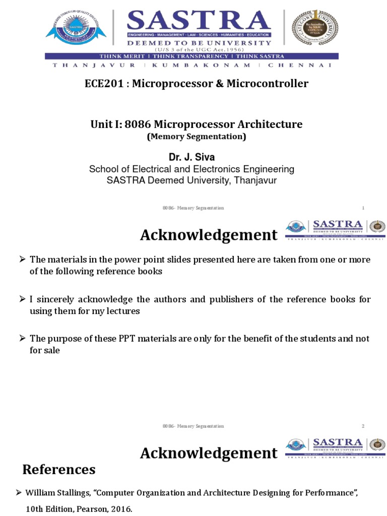 MPMC - Unit I - 8086 - Memory Segmentation | PDF | Classes Of Computers ...